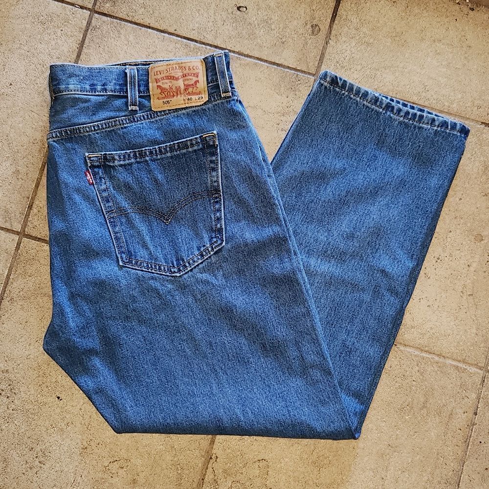 Levi 505 Denim Jeans 40×29